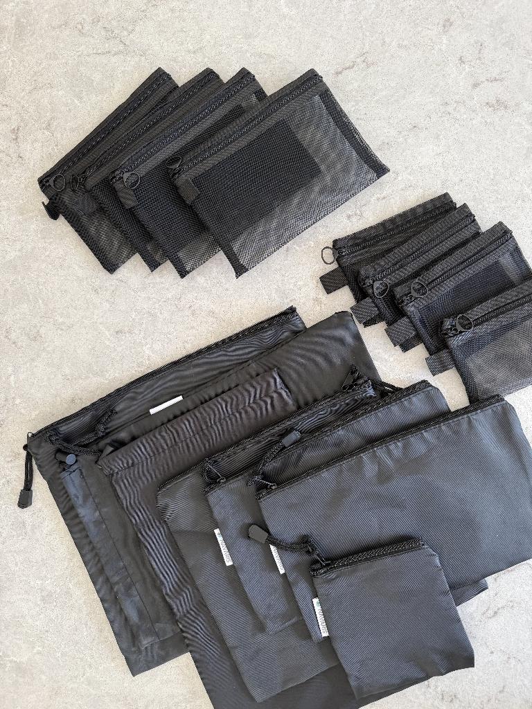 NIEUW!  15 deluge packing cubes / cosmetische tasjes, Ophalen, Zwart, Minder dan 40 cm, Minder dan 20 cm
