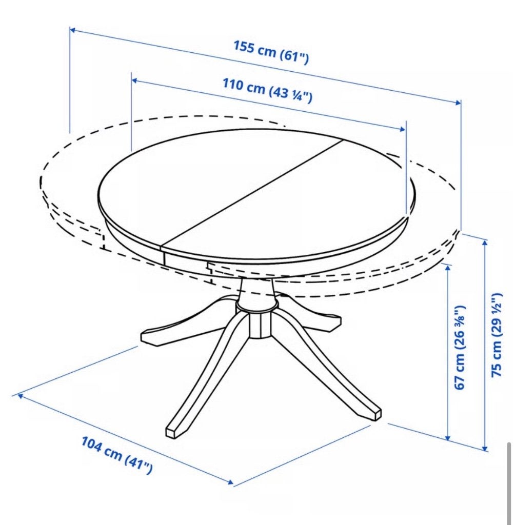 Dining room table and four chairs, Huis en Inrichting, Ophalen, Zo goed als nieuw, Vijf personen of meer, Modern