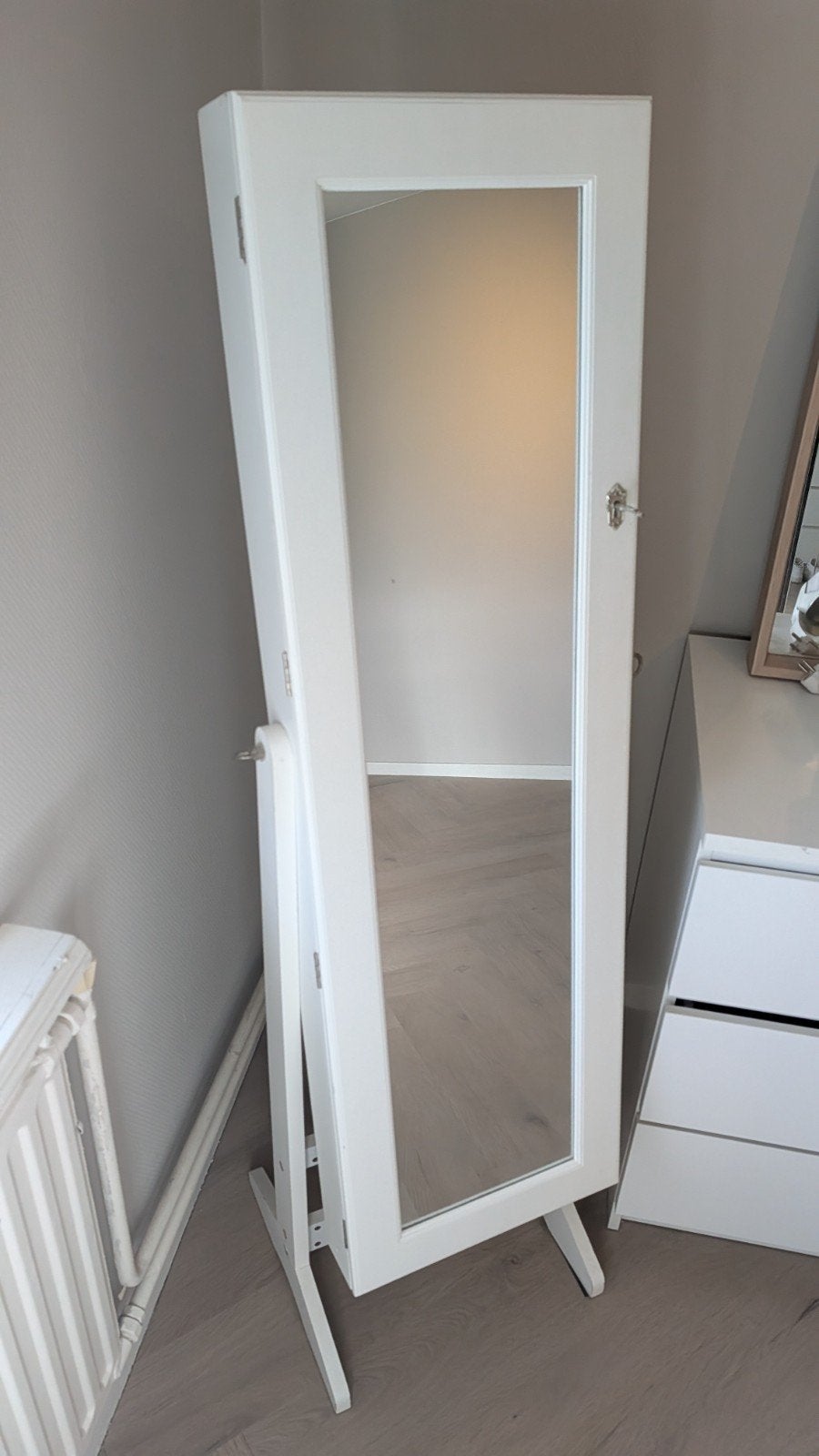 Ikea spiegel met sieradenkast, Ophalen, Gebruikt, 150 tot 200 cm, Rechthoekig