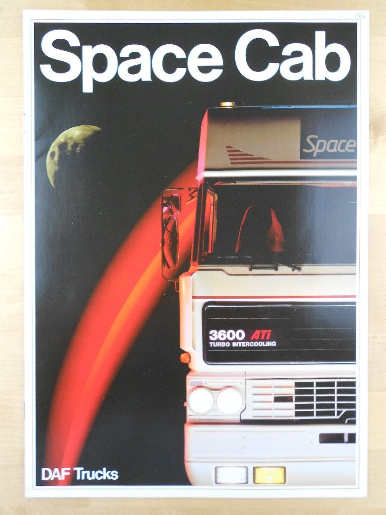 DAF Space Cab Brochure 1986 - SpaceCab - 3600 3300 2800, Ophalen of Verzenden, Zo goed als nieuw, Overige merken, DAF