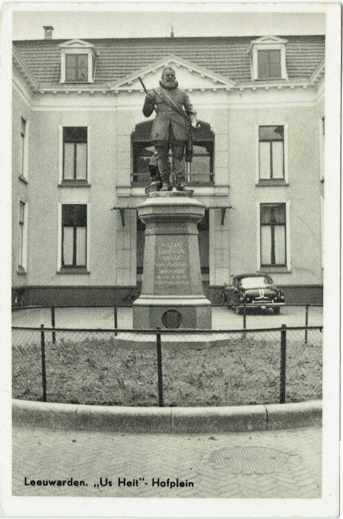 Leeuwarden – ‘Us Heit’-Hofplein. Gelopen Tjerkwerd 1956., Ophalen of Verzenden, 1940 tot 1960, Gelopen, Friesland