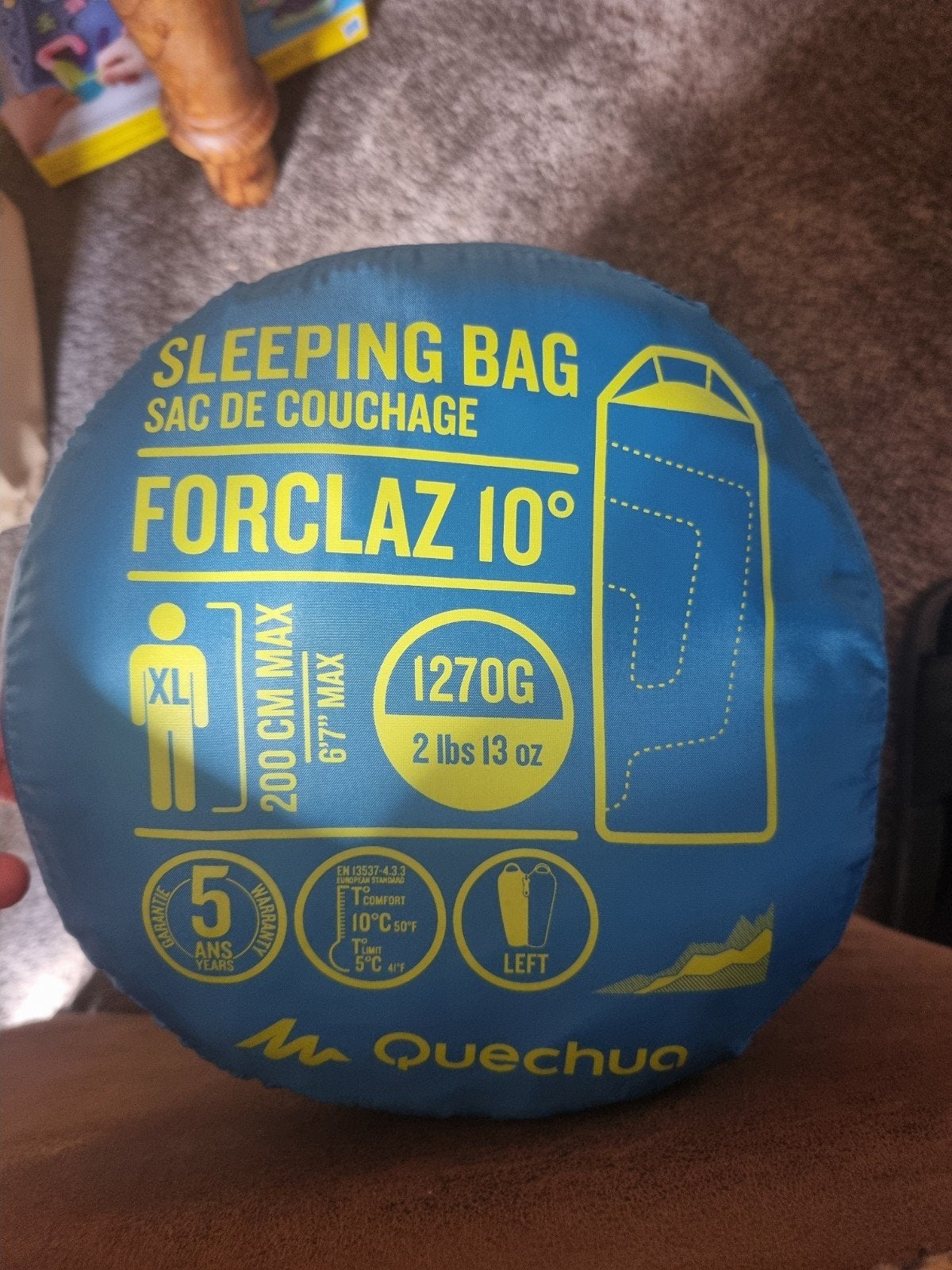 Forclaz 10 Slaapzak XL - Quechua, Ophalen of Verzenden, Zo goed als nieuw