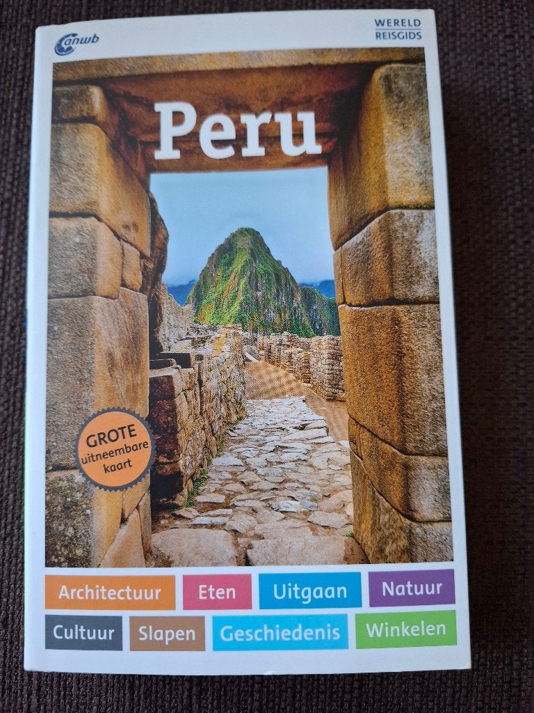 ANWB Wereld Reisgids Peru - Grote uitneembare kaart, Boeken, Reisgidsen, Gelezen, ANWB, Ophalen of Verzenden, Zuid-Amerika