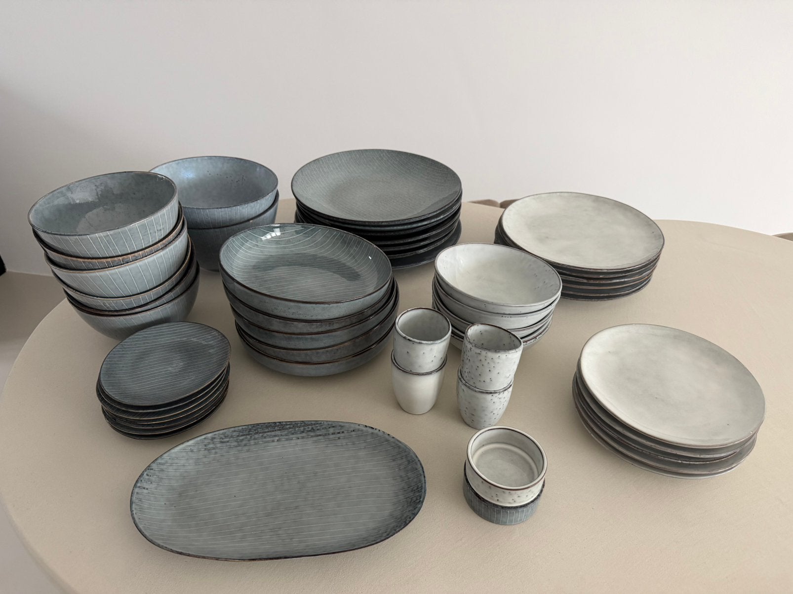 Broste Copenhagen Nordic Sea & Sand servies set – 52 stuks, Huis en Inrichting, Ophalen, Overige merken, Zo goed als nieuw, Overige stijlen
