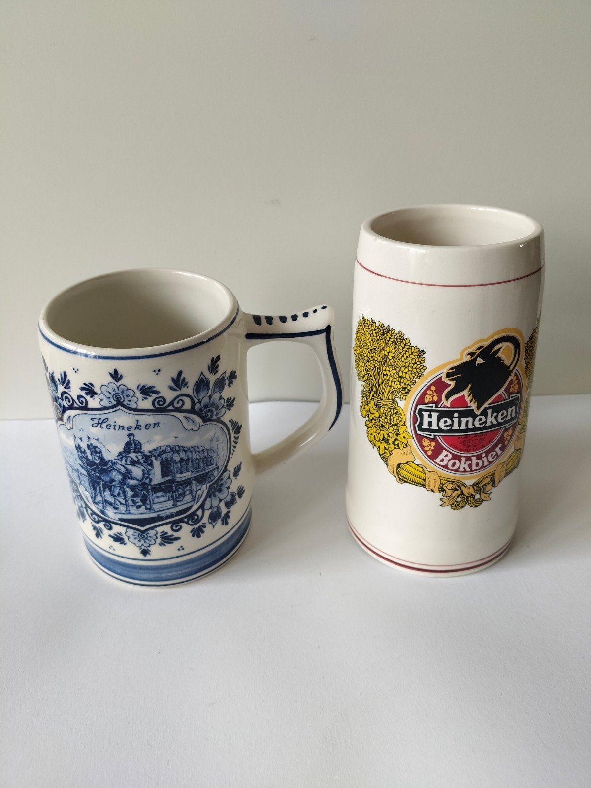 2 Heineken bier pullen 't delftsche Huys, Ophalen of Verzenden, Zo goed als nieuw, Heineken