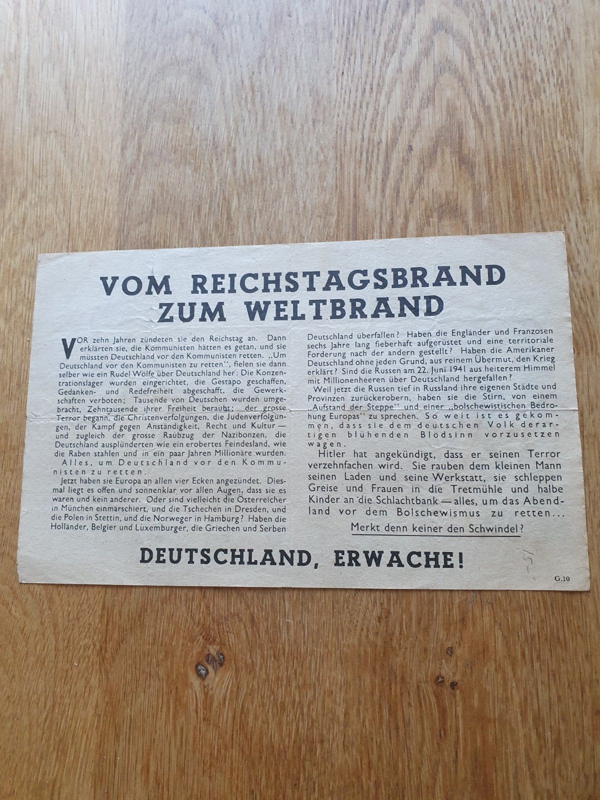 Wofur kampft Deutschland?, Ophalen of Verzenden