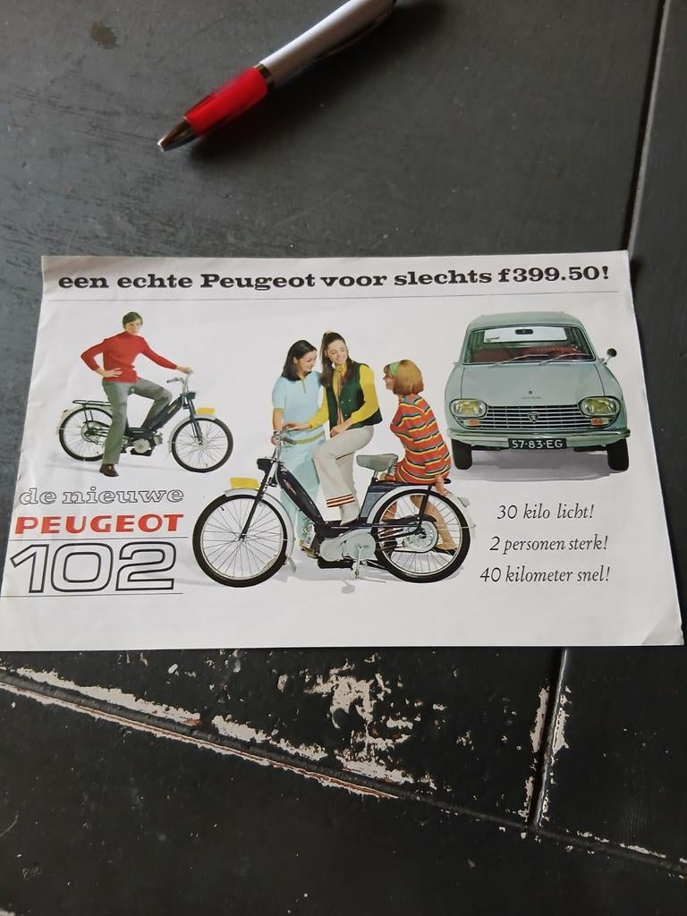 Peugeot 102, Fietsen en Brommers, Ophalen