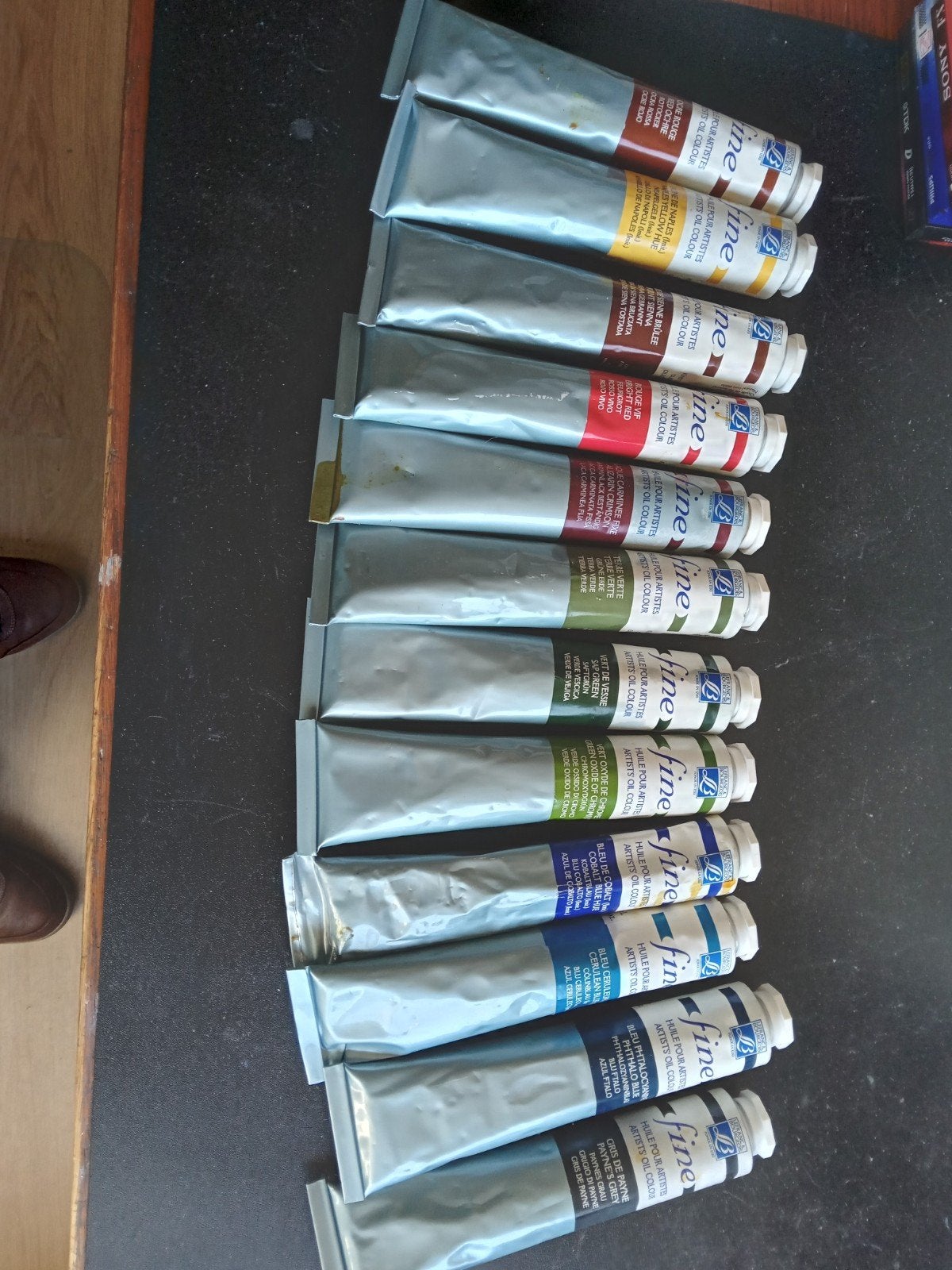 22 grote tubes Lefranc&Bourgeois fine olieverf, Ophalen of Verzenden, Nieuw, Olieverf
