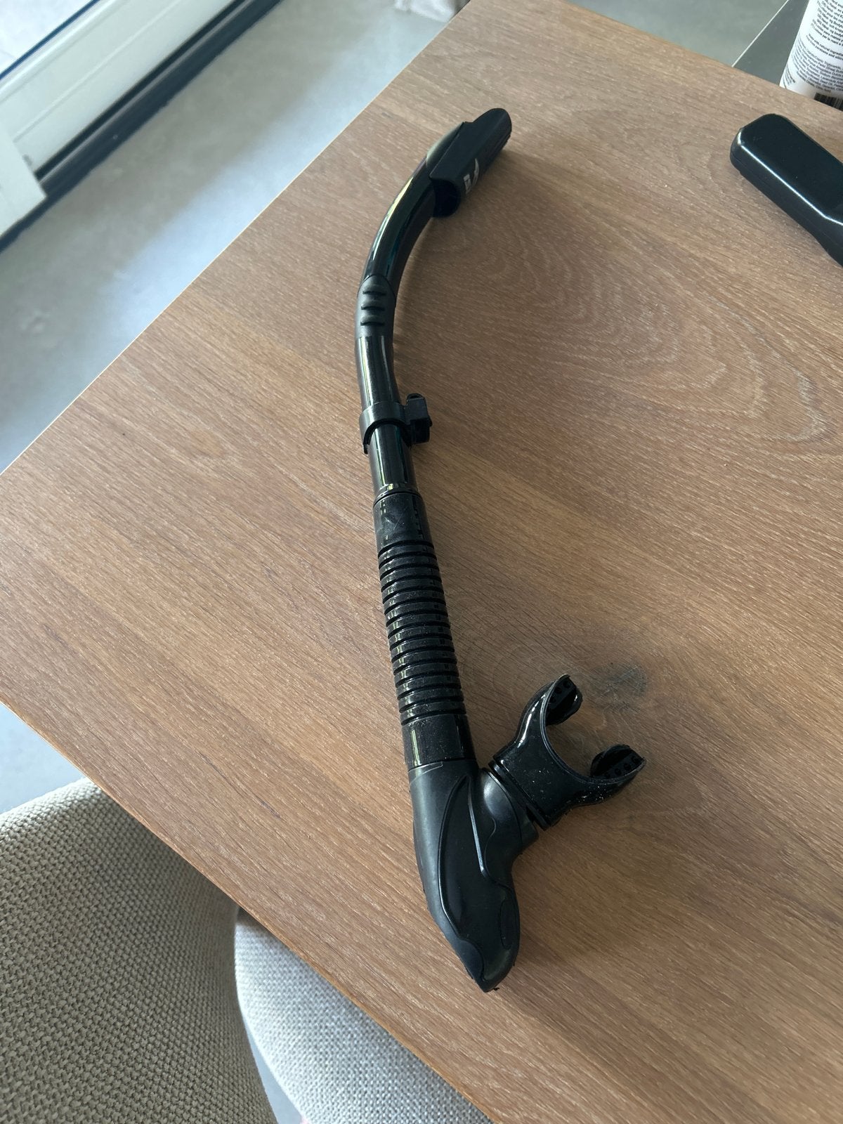 IST Sportsnorkel met afwaterventiel en spatwaterkap, Ophalen of Verzenden, Gebruikt, Duikbril of Snorkel