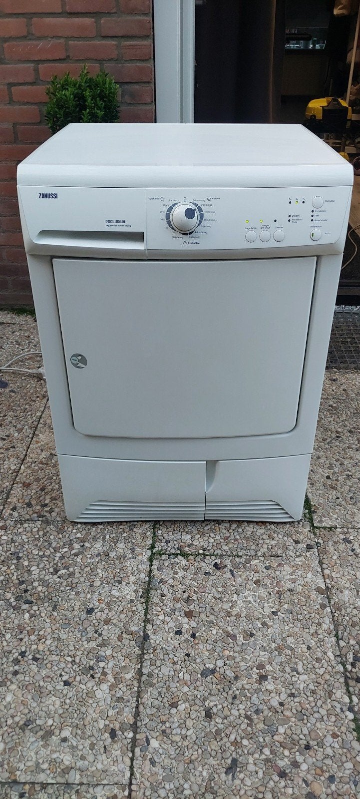 Nooit gebruikte Zanussi condensdroger!, Witgoed en Apparatuur, Wasdrogers, 6 tot 8 kg, Ophalen, Condens, 85 tot 90 cm
