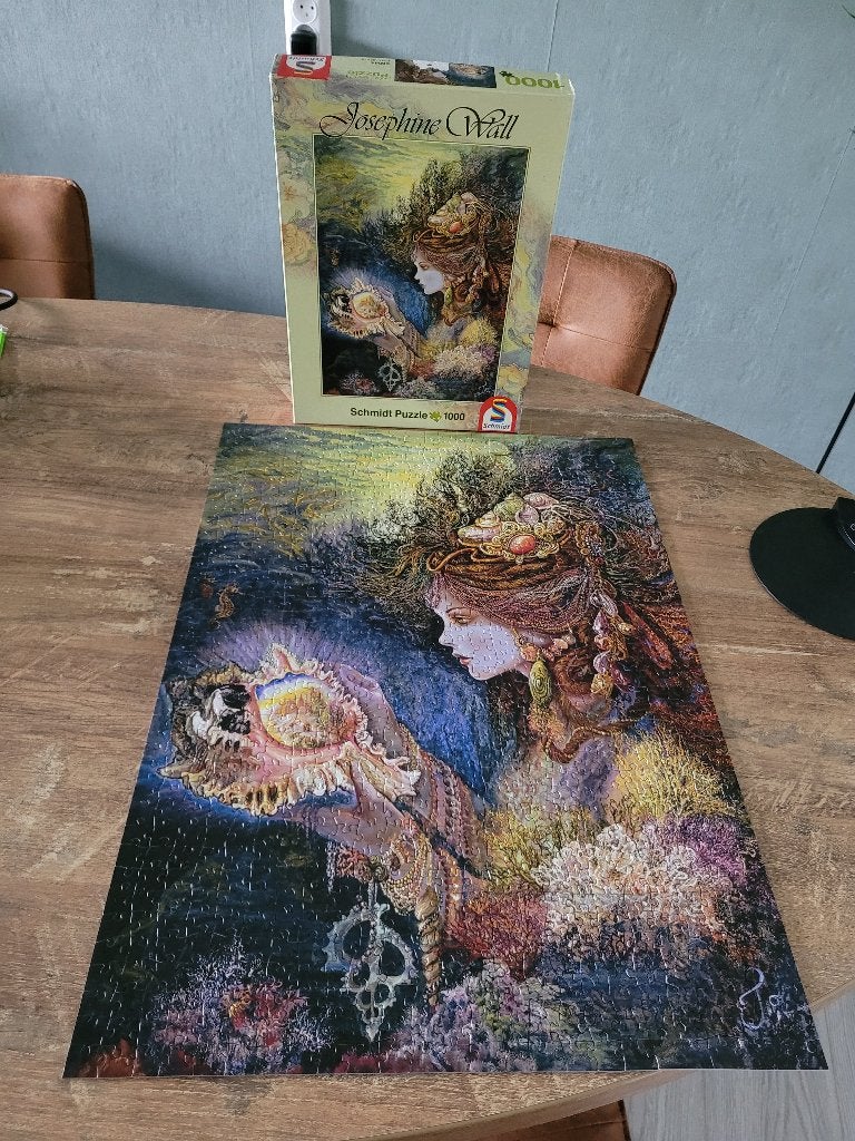 JOSEPHINE WALL = WATERGEESTEN 1000 stukjes kost 5,00, Ophalen of Verzenden, 500 t/m 1500 stukjes, Gebruikt, Legpuzzel