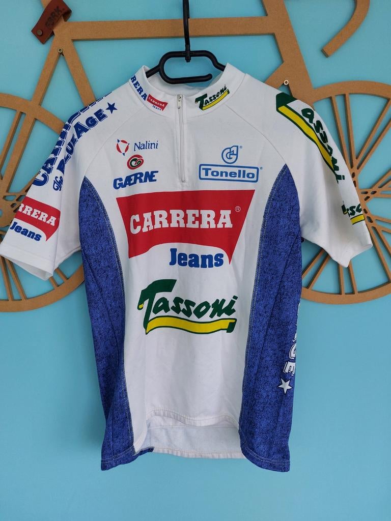 WIELERSHIRT TEAM CARRERA JEANS, Fietsen en Brommers, Fietsaccessoires | Fietskleding, Ophalen of Verzenden, Bovenkleding