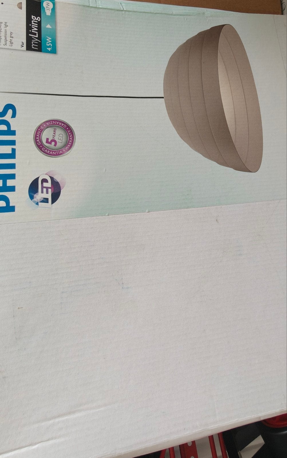 Philips myLiving Hanglamp - Lichtgrijs LED, Ophalen of Verzenden, Nieuw, Metaal