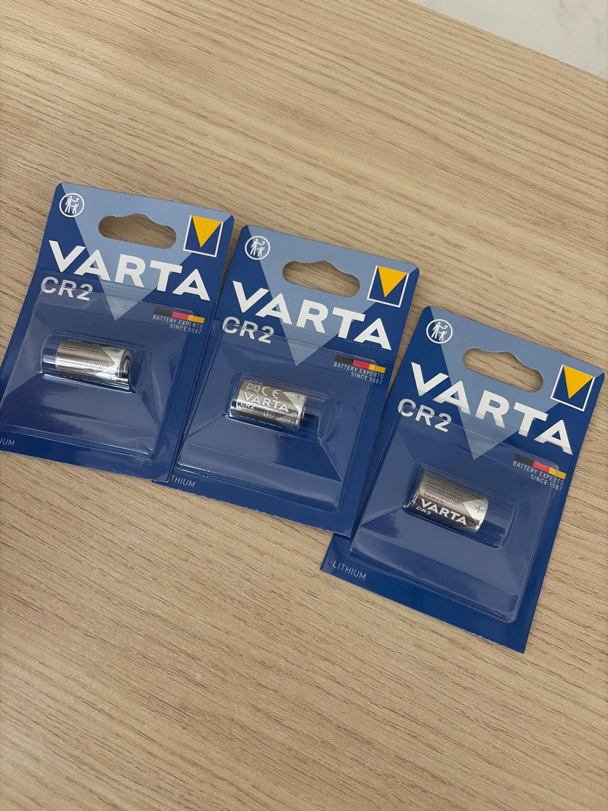 Varta CR2 Lithium Batterijen - 3 stuks, Ophalen of Verzenden, Nieuw