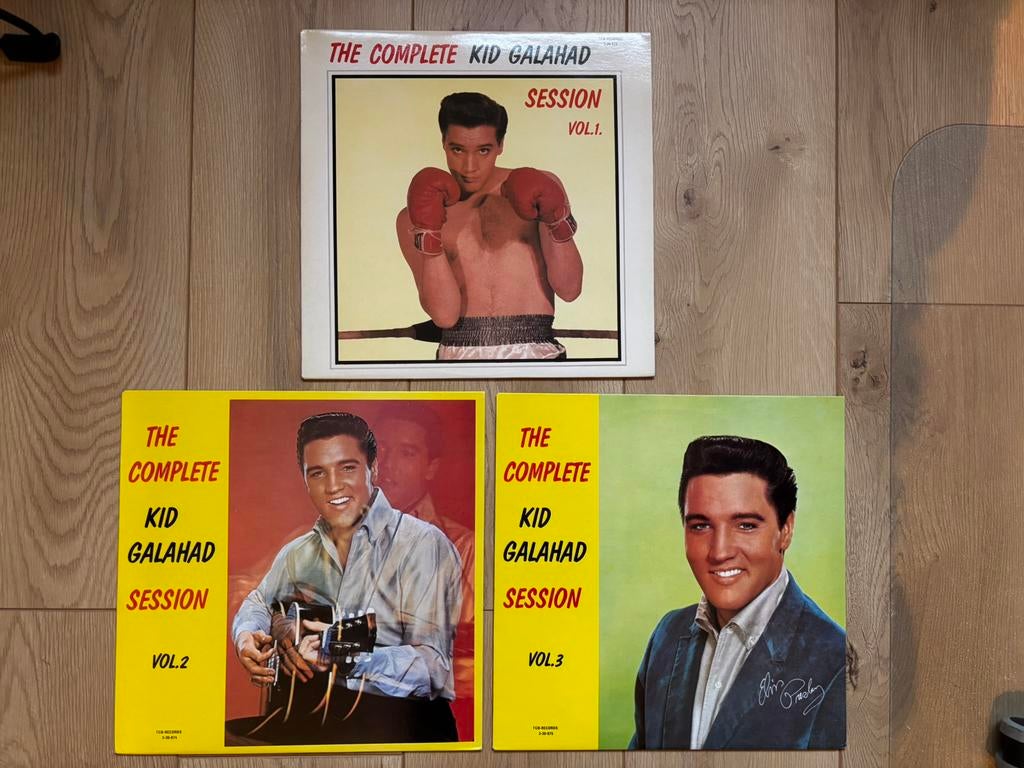 Elvis - 3 LP set The Kid Galahad Sessions vol. 1, 2 & 3, Verzenden, 1960 - 1969, Zo goed als nieuw, 12 inch