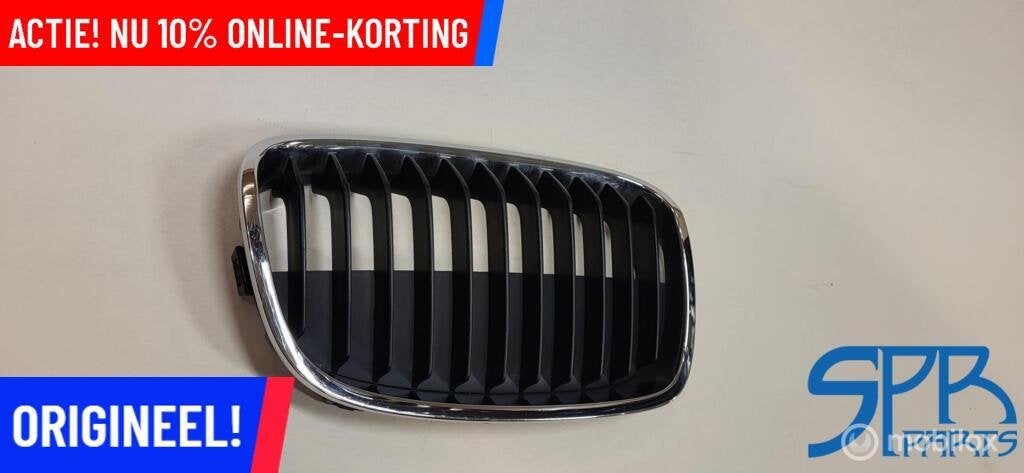 Grille BMW 1 SERIE F20 F21 GRILL NIER RECHTS 51137324390 ORG, Auto-onderdelen, Nieuw, Ophalen of Verzenden, BMW, BMW