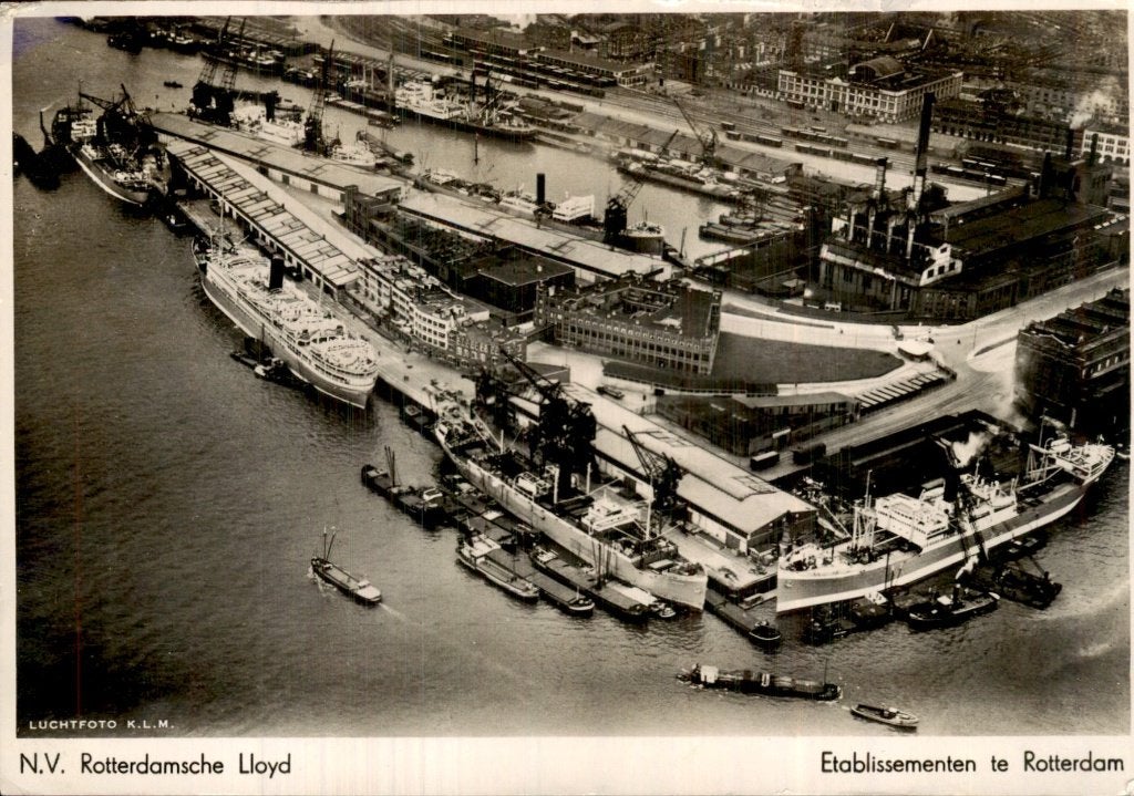 Rotterdam - Rotterdamsche Lloyd - Etablissementen, Verzamelen, Ansichtkaarten | Nederland, Ongelopen, Zuid-Holland, 1920 tot 1940