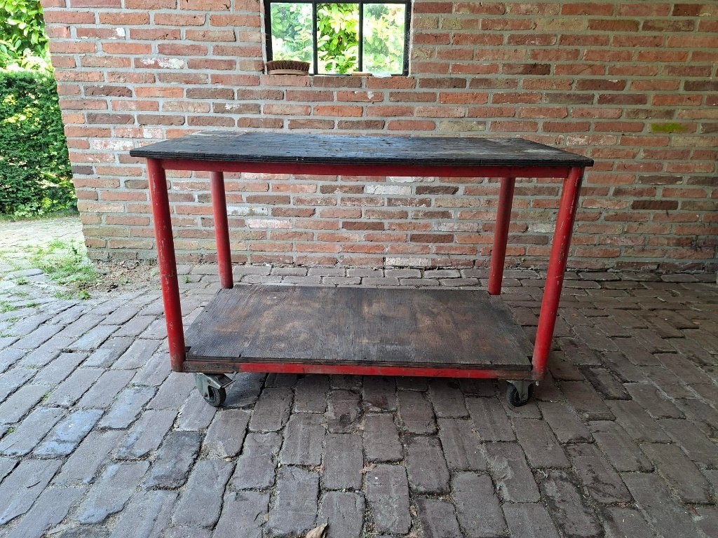 Vintage transportkar, transportwagen, transporttrolley!, Ophalen, Gebruikt