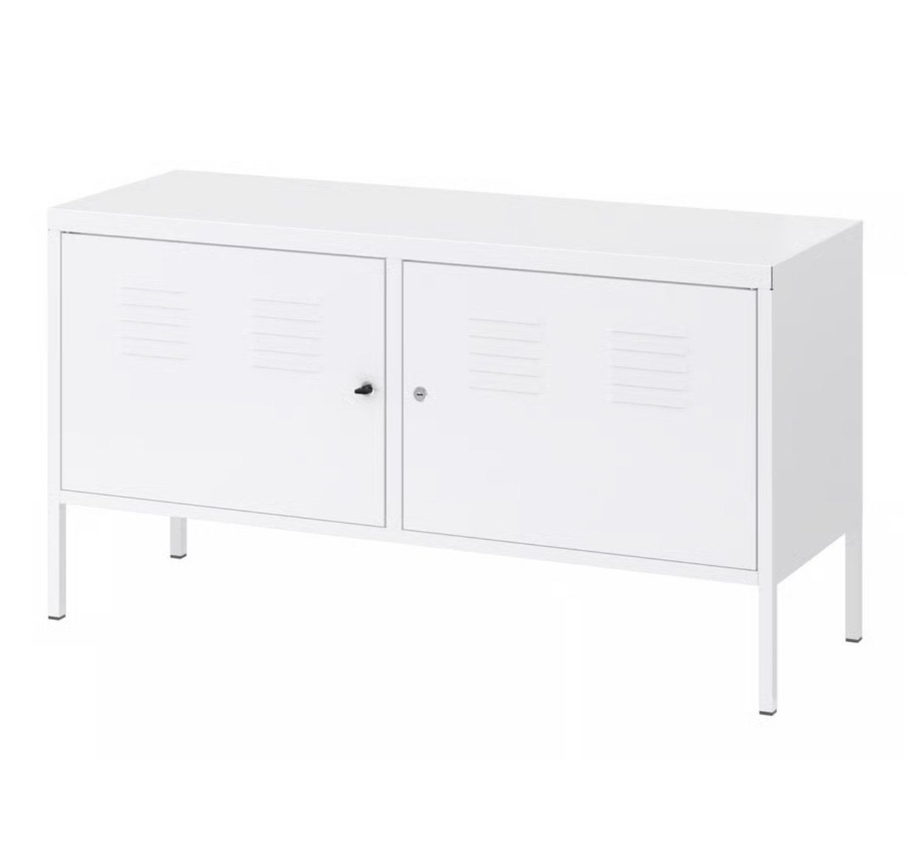 Ikea PS kast metaal wit - 118x40x63 cm, Ophalen, Zo goed als nieuw