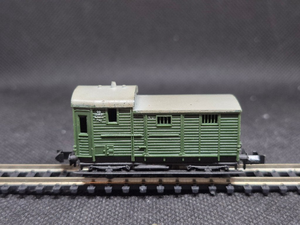 Minitrix 3254 - Goederentrein begeleidingswagen Pwg (15623), Gebruikt, Gelijkstroom, Trix, Wagon