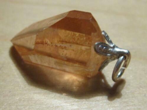 ha. 6x aparte edelsteenhanger HEMATIETKWARTS (2), Overige voorstellingen, Verzenden, Nieuw, Oranje