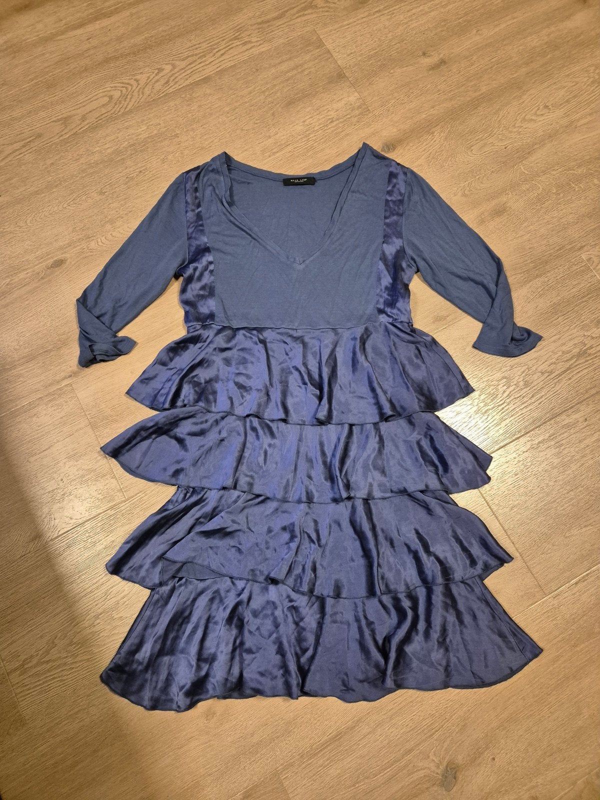 Jurk maat 44, Blauw, Maat 42/44 (L), Ophalen of Verzenden, Zo goed als nieuw