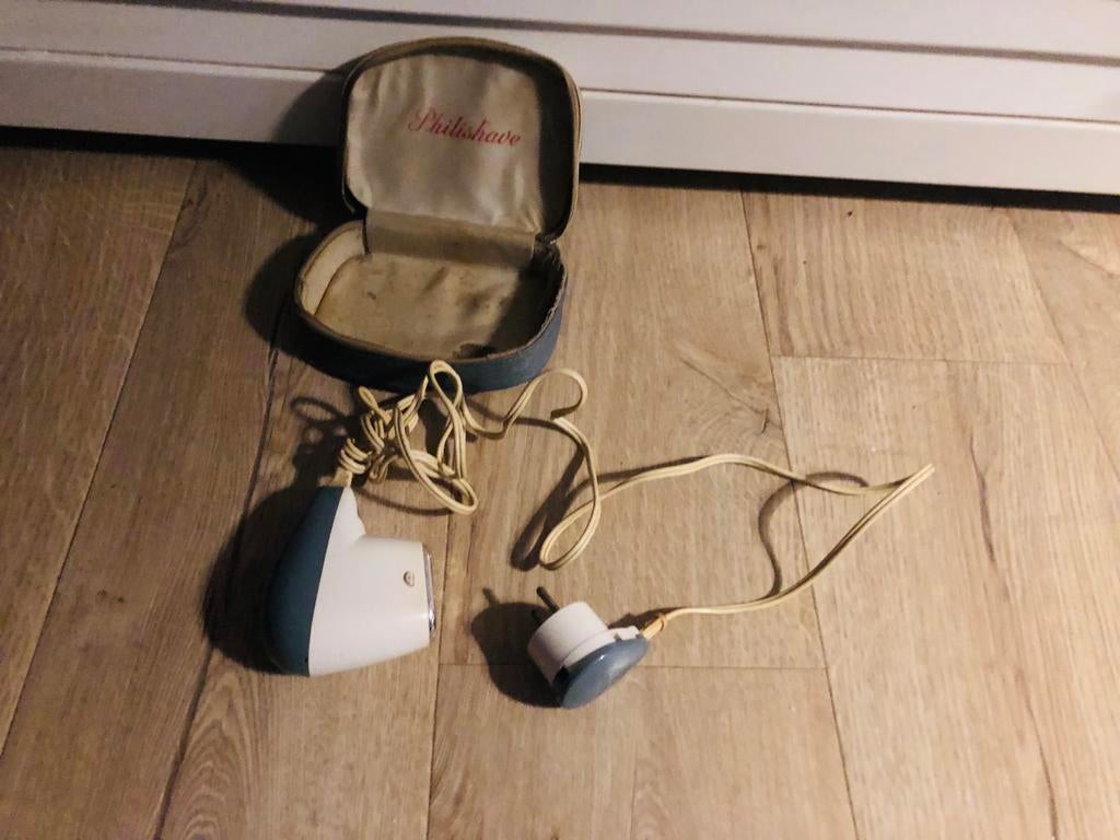 Vintage Philishave Scheerapparaat met Etui, Ophalen of Verzenden, Gebruikt, Scheren en Epileren