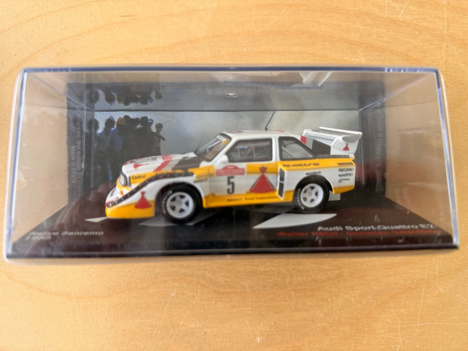 Audi Sport Quattro E2 Rallye 1985 schaalmodel, Ophalen of Verzenden, Nieuw, Overige typen