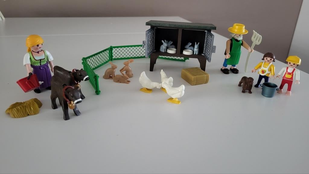 Playmobil kinderboerderij, Ophalen, Gebruikt