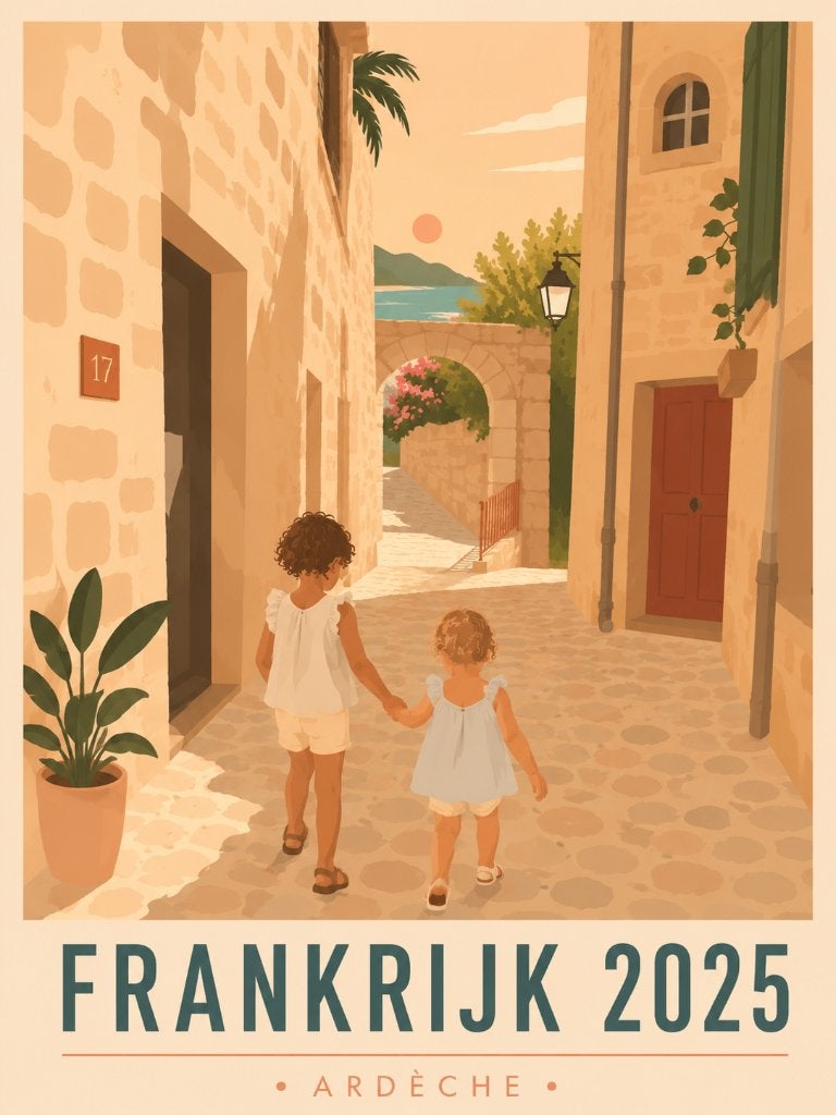Gepersonaliseerde illustratie poster van jouw foto, 50 – 75, Oorspronkelijke maker, Verzenden, Nieuw