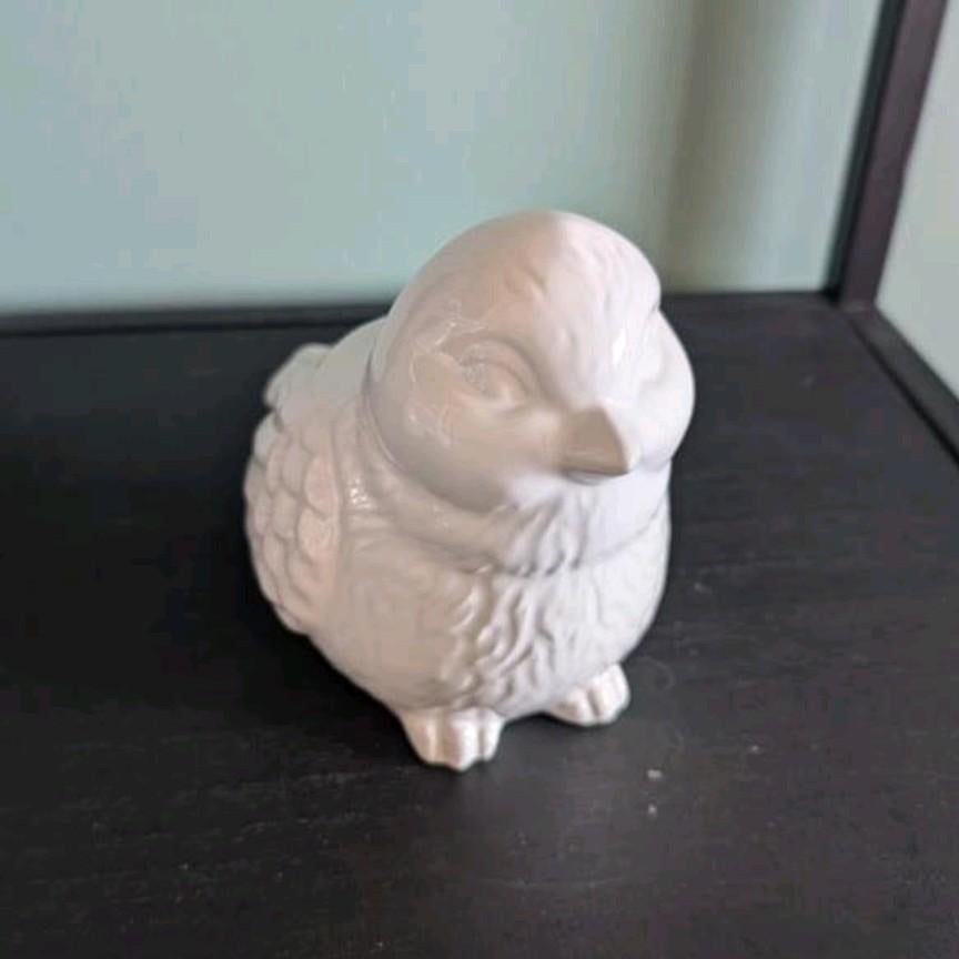 Nieuw! Witte spaarpot in de vorm van een vogel 13cm, Ophalen of Verzenden, Nieuw