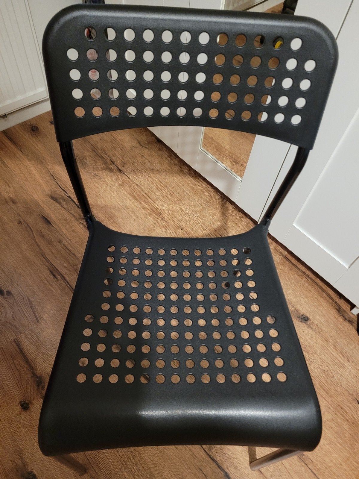 Zwarte IKEA Adde stoel - Gebruikt, Ophalen, Gebruikt, Zwart, Modern, Praktisch