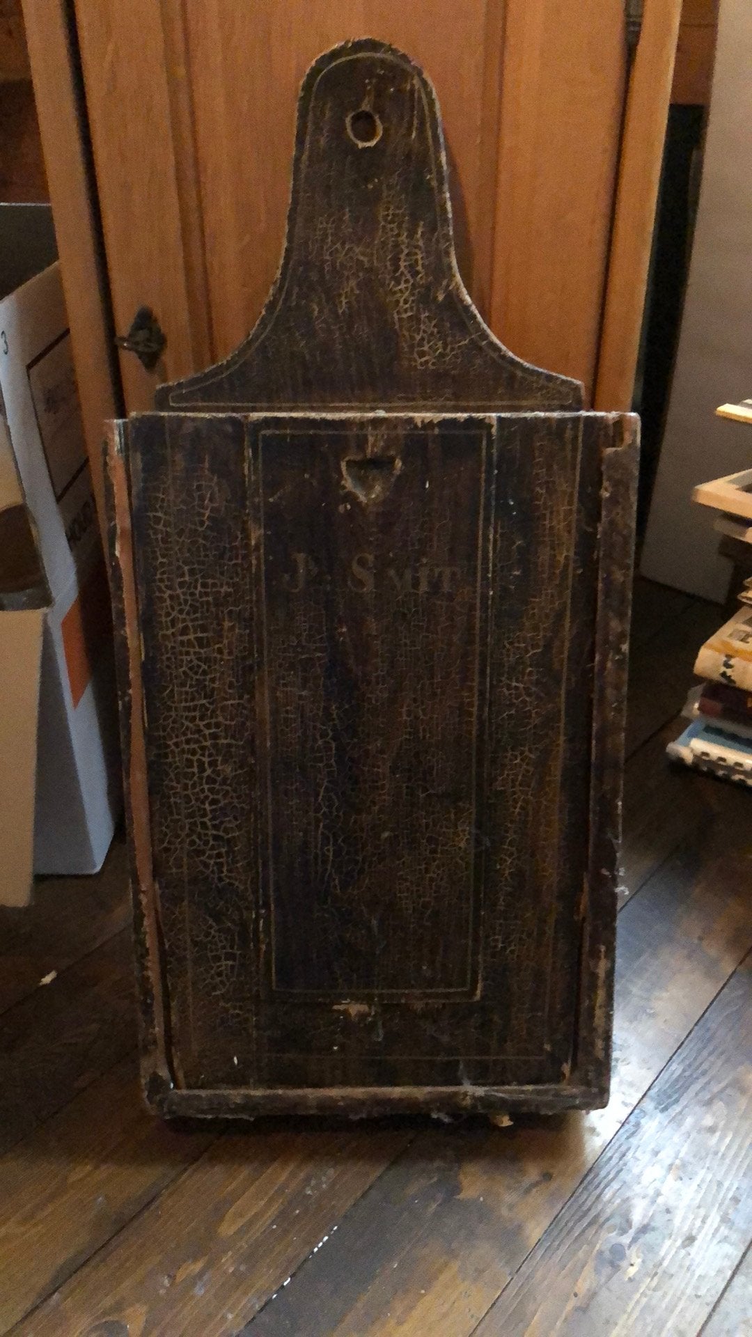 Jan Smit houten poetsdoos, Antiek en Kunst, Ophalen of Verzenden