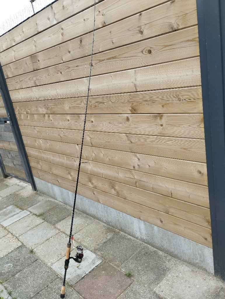 Roofvis hengel, Watersport en Boten, Hengelsport | Roofvissen, Ophalen, Zo goed als nieuw, Complete set