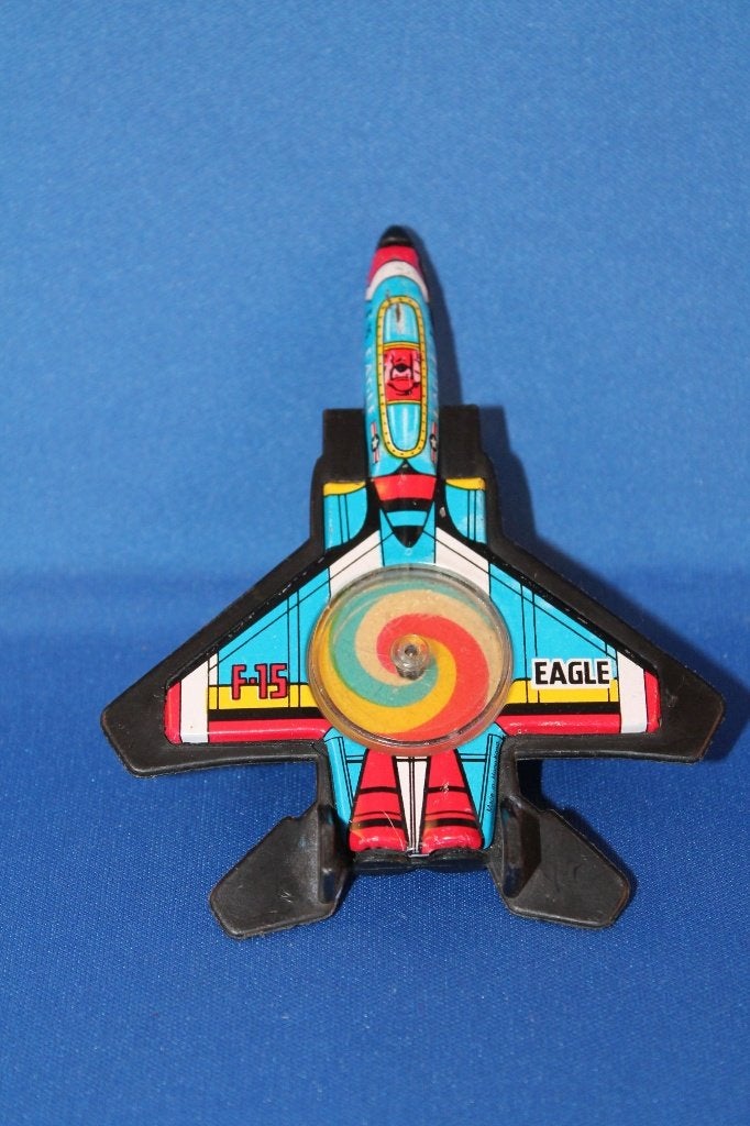 Vintage blik en plastic F-15 Eagle straaljager. 2A4, Ophalen of Verzenden