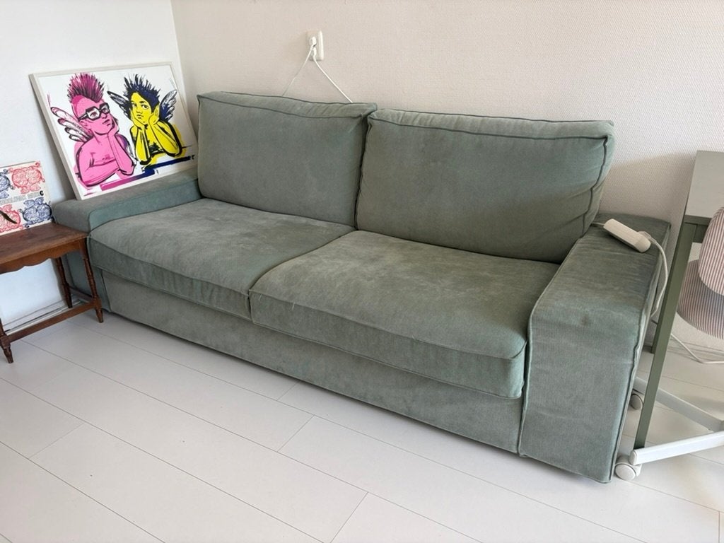 green Ikea KIVIK sofa, Ophalen, Overige materialen, Driepersoons, 75 tot 100 cm