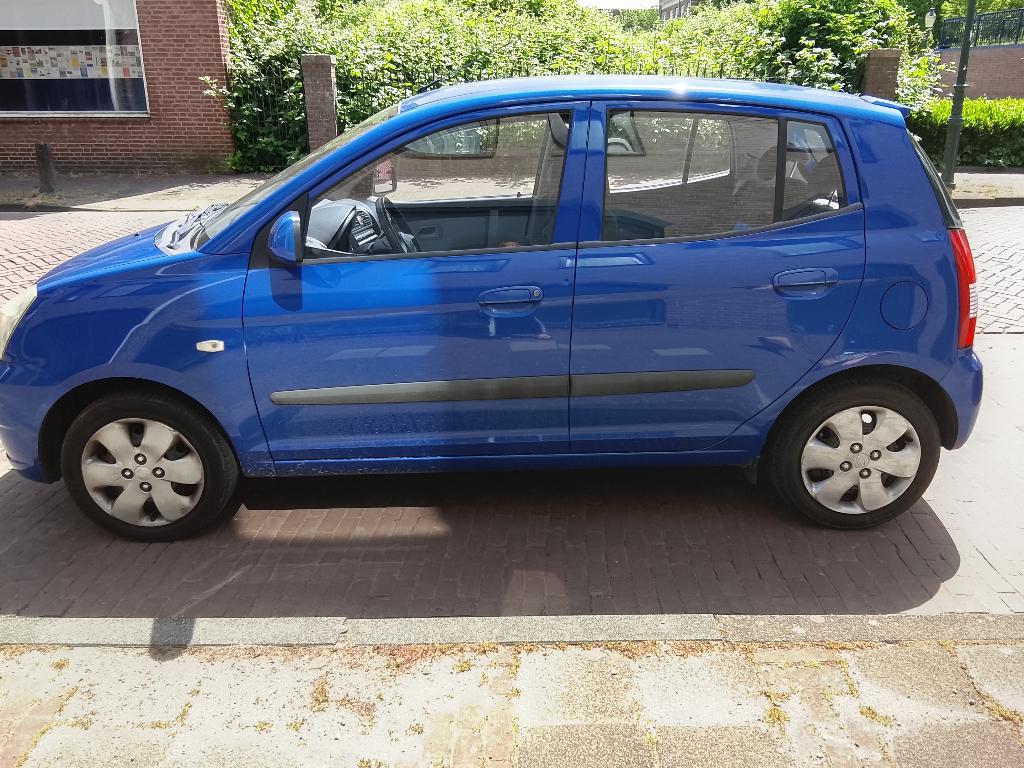 Zeer zuinige Kia Picanto 1.0 2004 Blauw, Voorwielaandrijving, Stof, 836 kg, 31 €/maand
