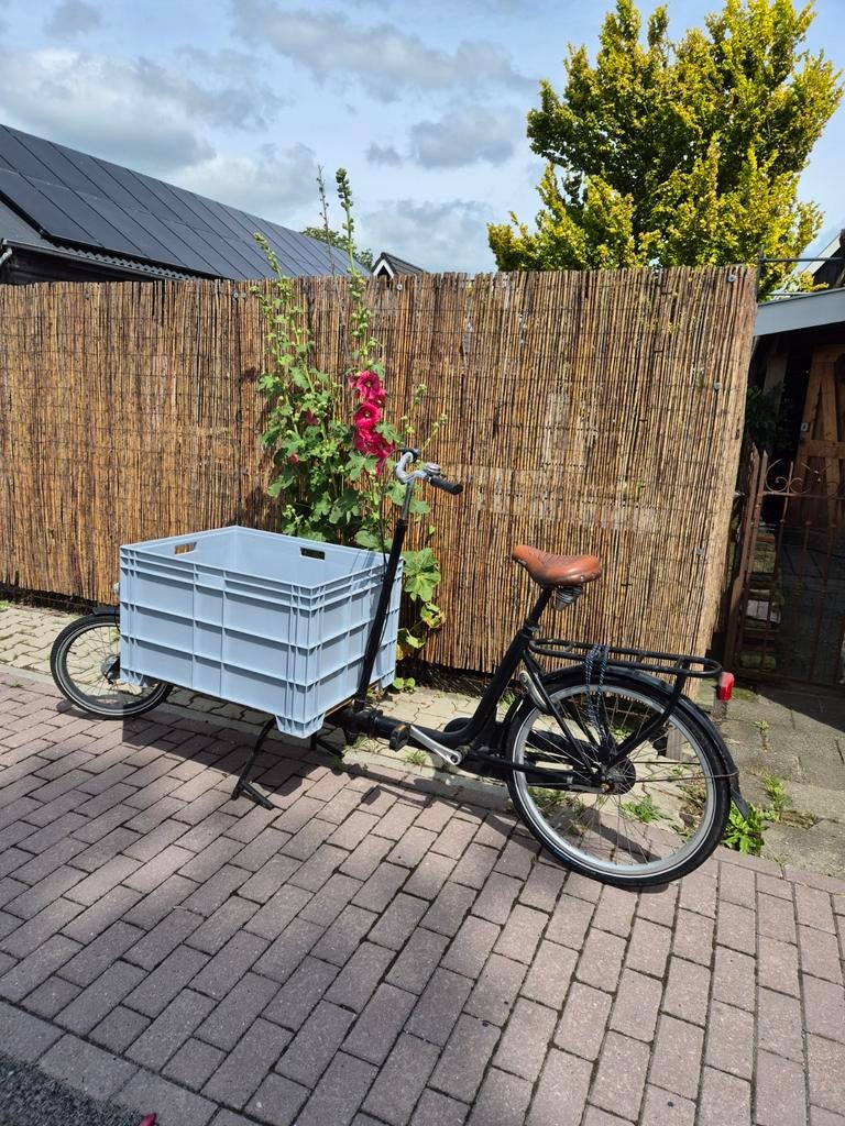 Bakfiets met grote bak - Ideaal voor boodschappen/goederen, Fietsen en Brommers, Fietsen | Bakfietsen, Terugtraprem, Gebruikt