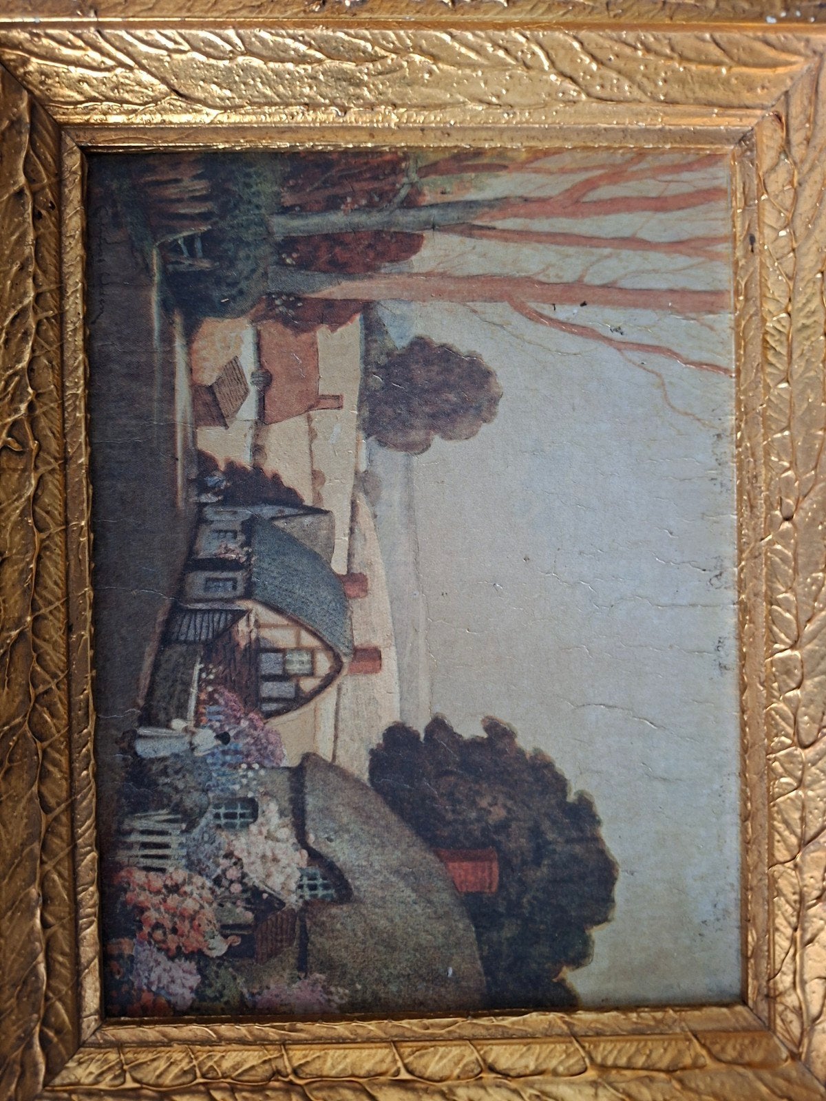 schilderij landschap, Oud hollands, Overige ondergronden, Landschap, Olieverf