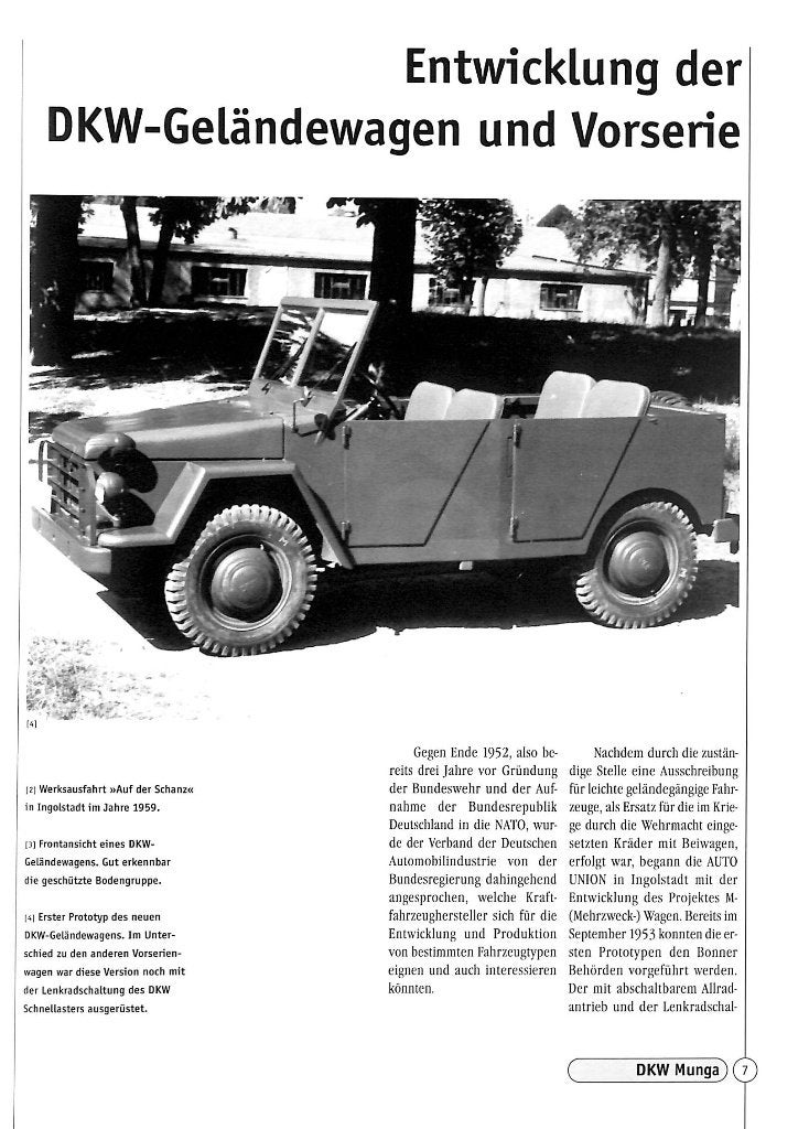 DKW Munga Geländewagen, 1956-1968, Algemeen, Verzenden, Nieuw, Jörg Sprengelmeyer