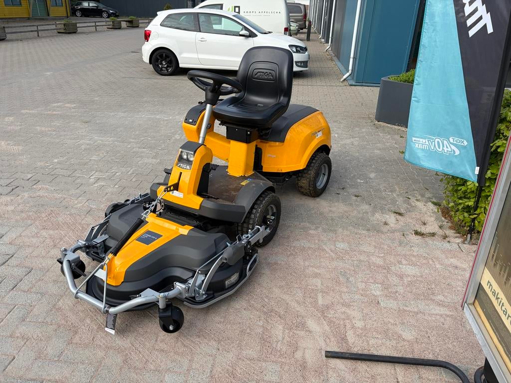 Stiga Park 740 PWX Zitmaaier - 2 Cilinder, AWD, 110cm Maaide, Tuin en Terras, Zitmaaiers, Ophalen, Zo goed als nieuw, Elektrische starter