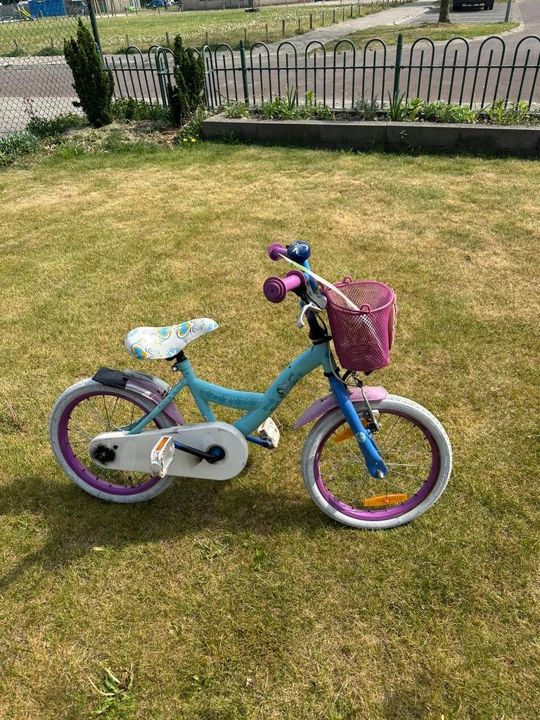 Kinder meisjes fiets., Fietsen en Brommers, Fietsen | Kinderfietsjes, Ophalen of Verzenden, Gebruikt, 16 tot 20 inch
