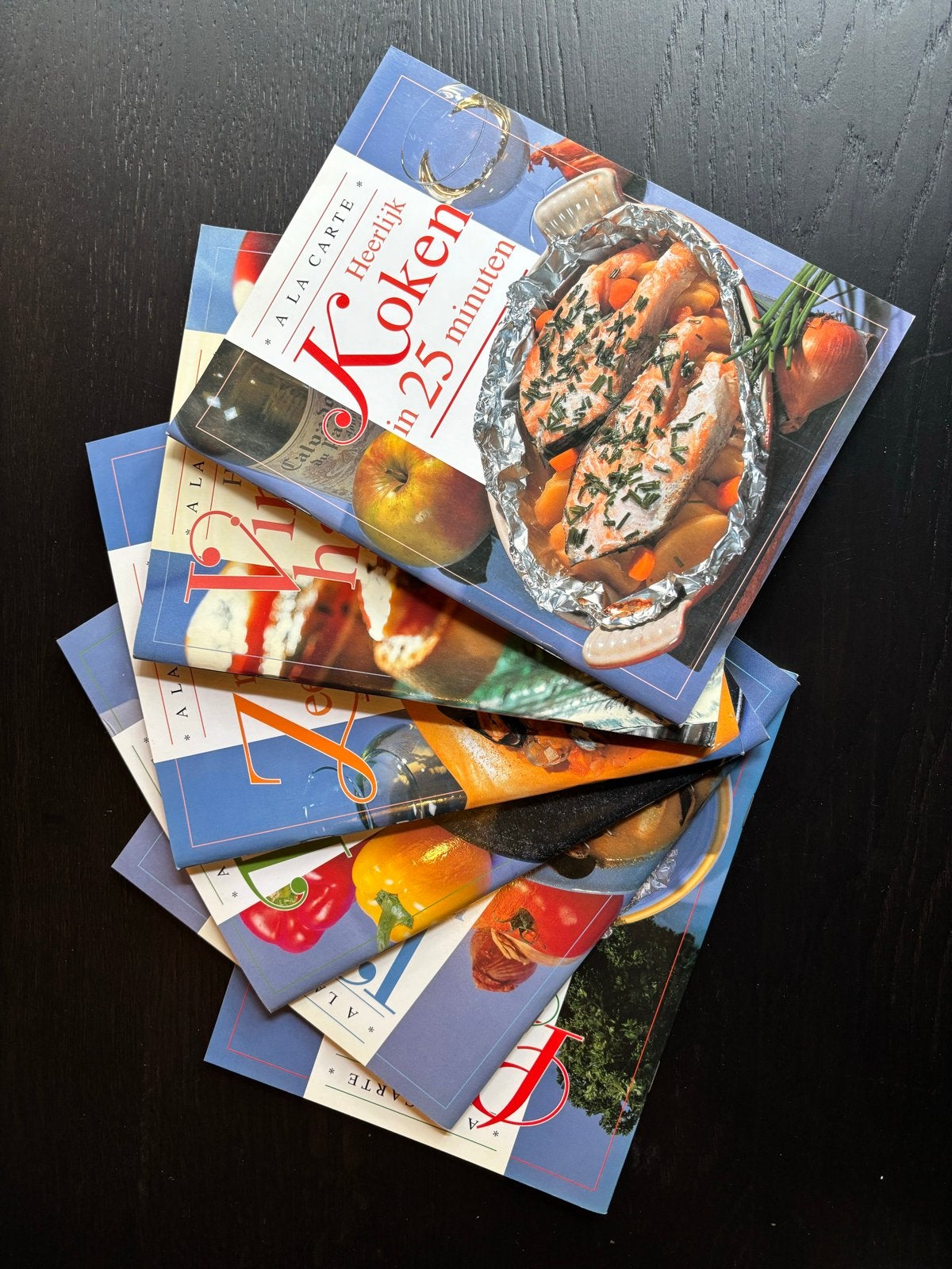 A La Carte Kookboeken: Vingerhapjes, Vis, Pasta, Zeevruchten, Boeken, Ophalen of Verzenden, Zo goed als nieuw, Europa, Voorgerechten en Soepen