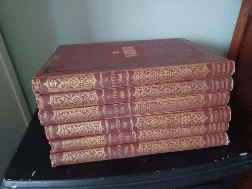 De Natuur - 6 ingebonden jaargangen 1883 t/m 1888, Boeken, Tijdschriften en Kranten, Gelezen, Wetenschap en Natuur, Ophalen of Verzenden