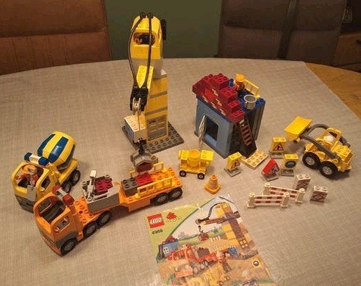 lego duplo 4988 grote bouwplaats, Gebruikt, Overige thema's, Ophalen of Verzenden, Duplo