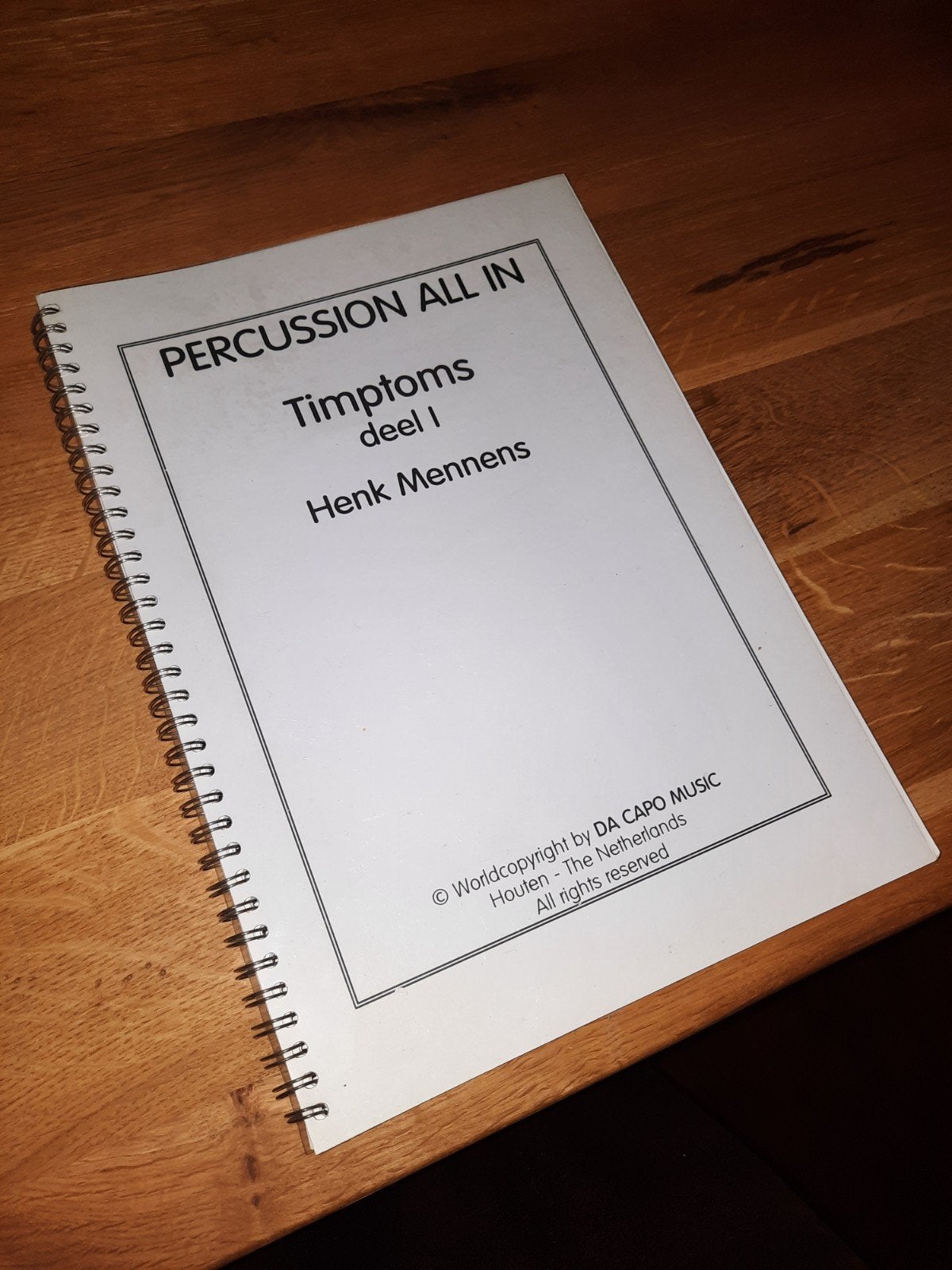 Henk Mennens:   Timp tom-Timptoms deel 1, Drums of Percussie, Ophalen of Verzenden, Zo goed als nieuw, Artiest of Componist