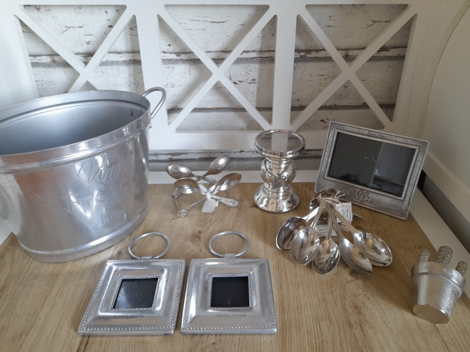 zilverkleurig accessoires pakket van riviera maison, Verzenden