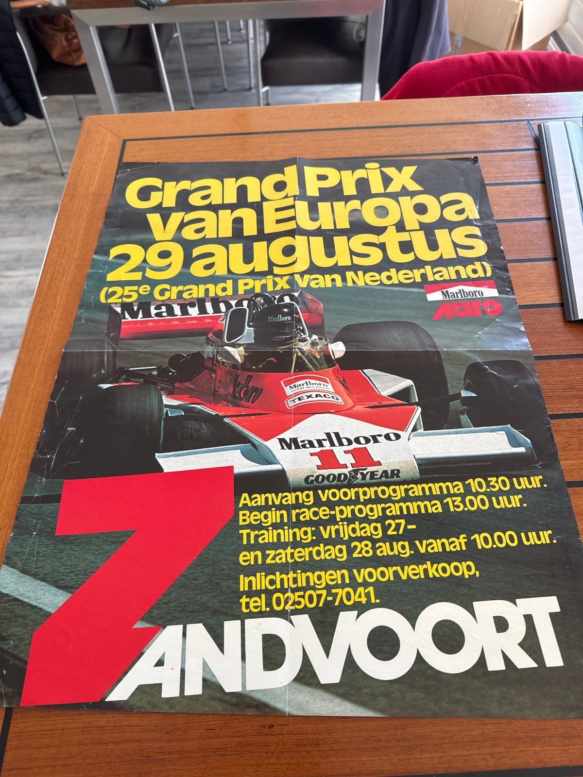 Zandvoort Formule 1 Poster 1985 - Grand Prix van Europa, Verzamelen, Ophalen of Verzenden, Gebruikt, Formule 1