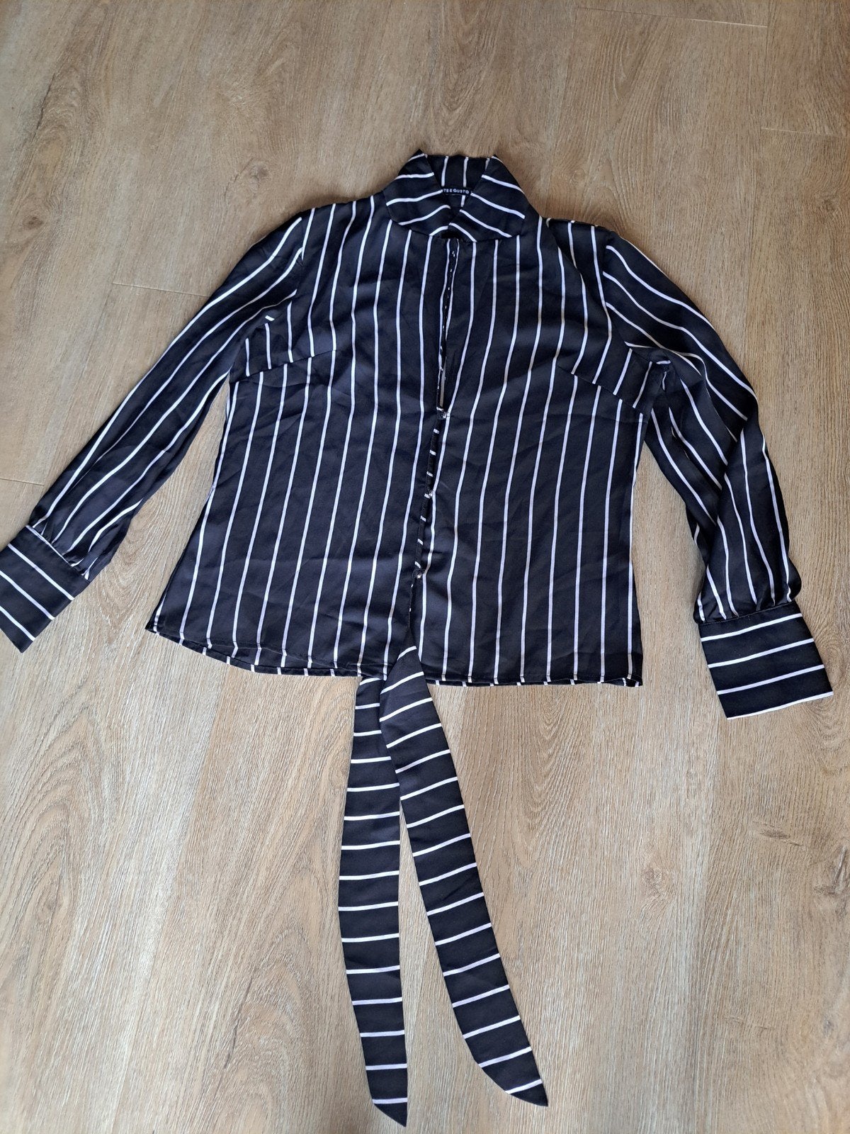 Blouse, Ophalen of Verzenden, Zo goed als nieuw, Maat 38/40 (M), Zwart