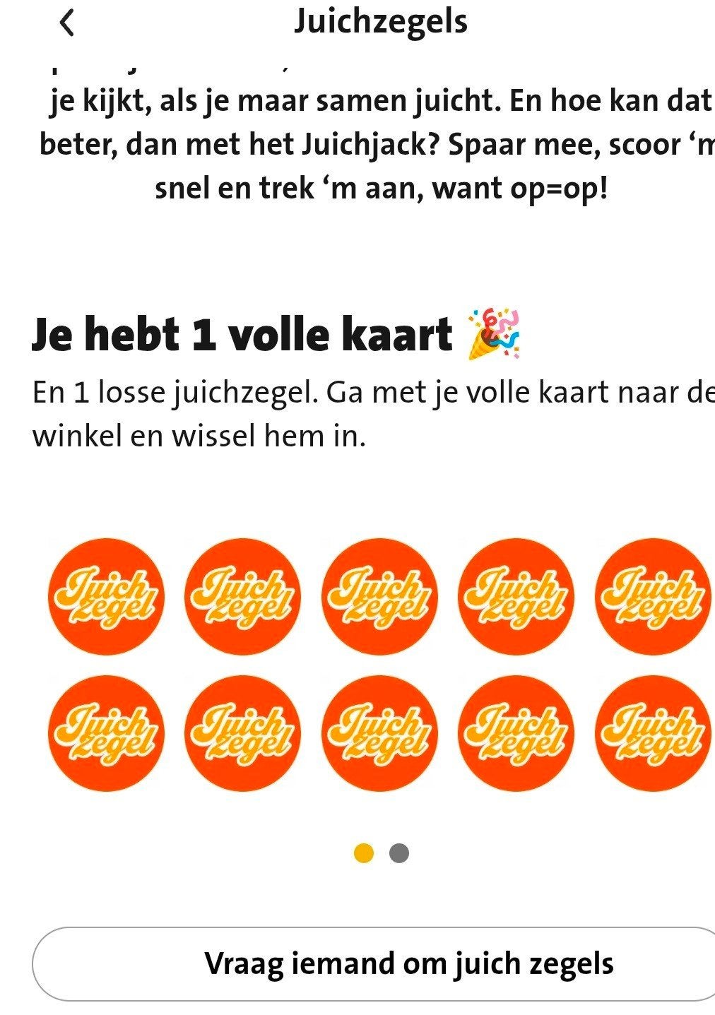 Juich jack zegels digitaal.  Volle kaart, Verzamelen, Supermarktacties, Jumbo, Ophalen
